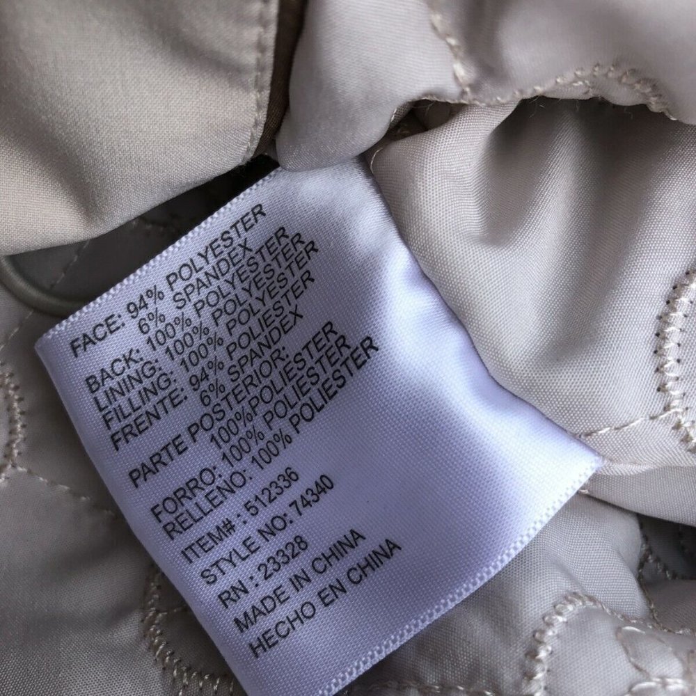 KRISTEN BLAKE Women's Vintage Beige Winter Coat Jacket M Hooded Cargo Pocket‌‌‌‌ - Picture 11 of 12